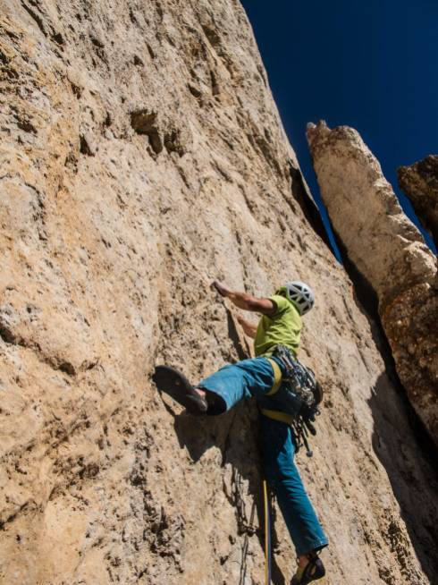 Climbing c'est plus facile gusela del Nuvolau, dolomites