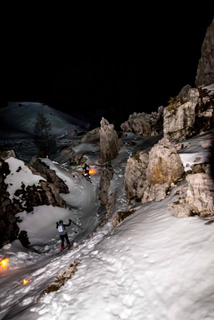 Trofeo Scoiattoli scialpinismo in notturna alle 5 Torri